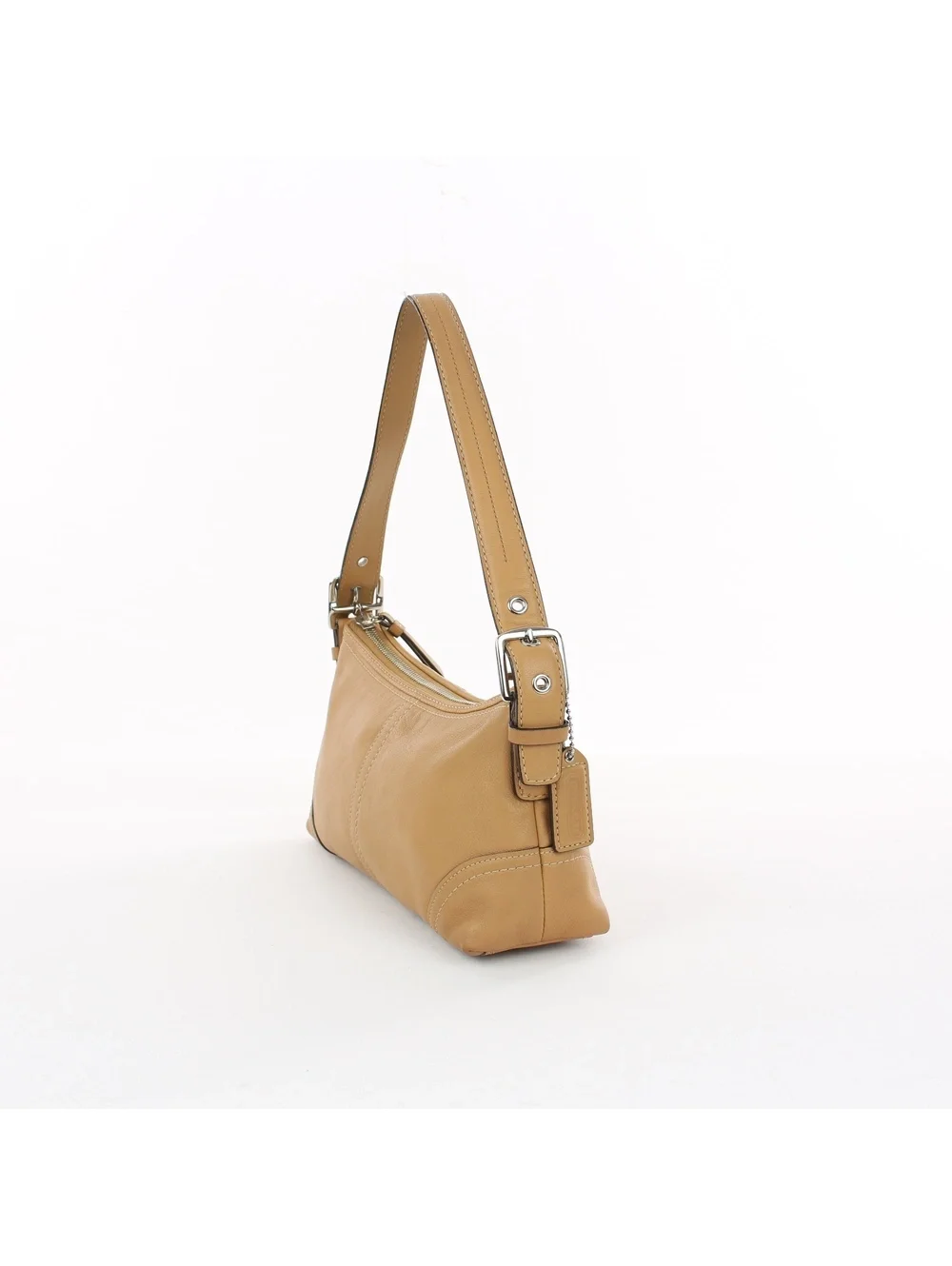 Coach Vintage Y2K Hamptons Soho Demi Tan Leather Bag F11195